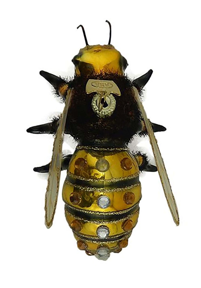Kurt Adler Noble Gems Honey Bee Glass Ornament NB1455 New - Image 4