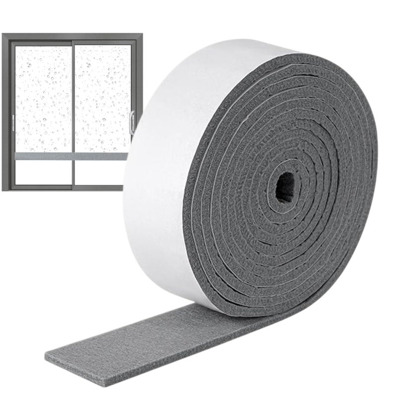 Gray Window Condensation Strip 4x200cm Moisture Control Anti Fog Sticker For Home Office Car - Image 2