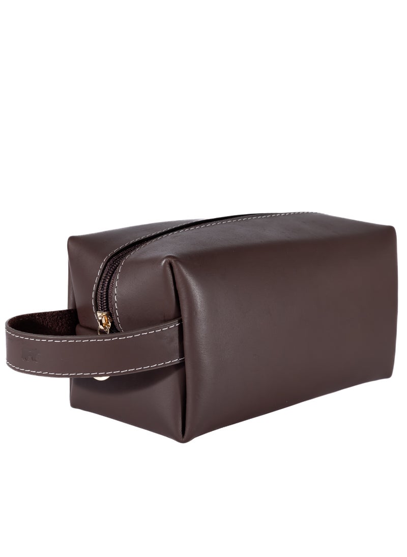 Odra Leather - Men’s Leather Handbag – Premium Brown Everyday Carry by Odra | Handcrafted & Stylish - Image 1