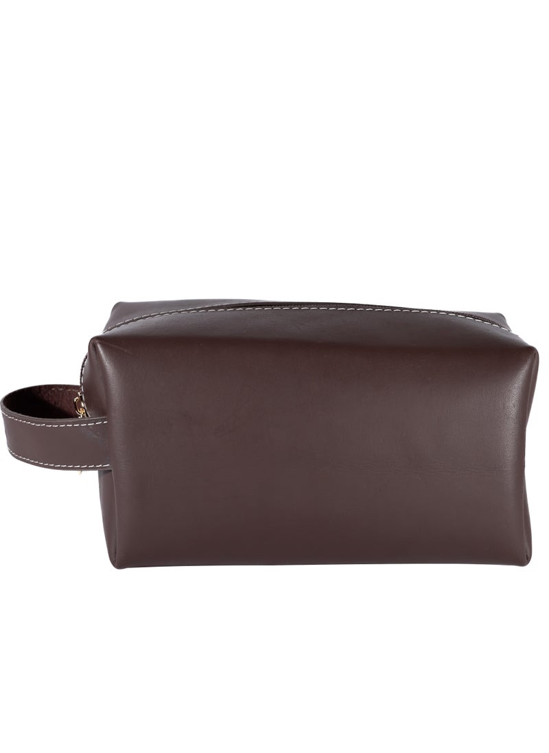Odra Leather - Men’s Leather Handbag – Premium Brown Everyday Carry by Odra | Handcrafted & Stylish - Image 1