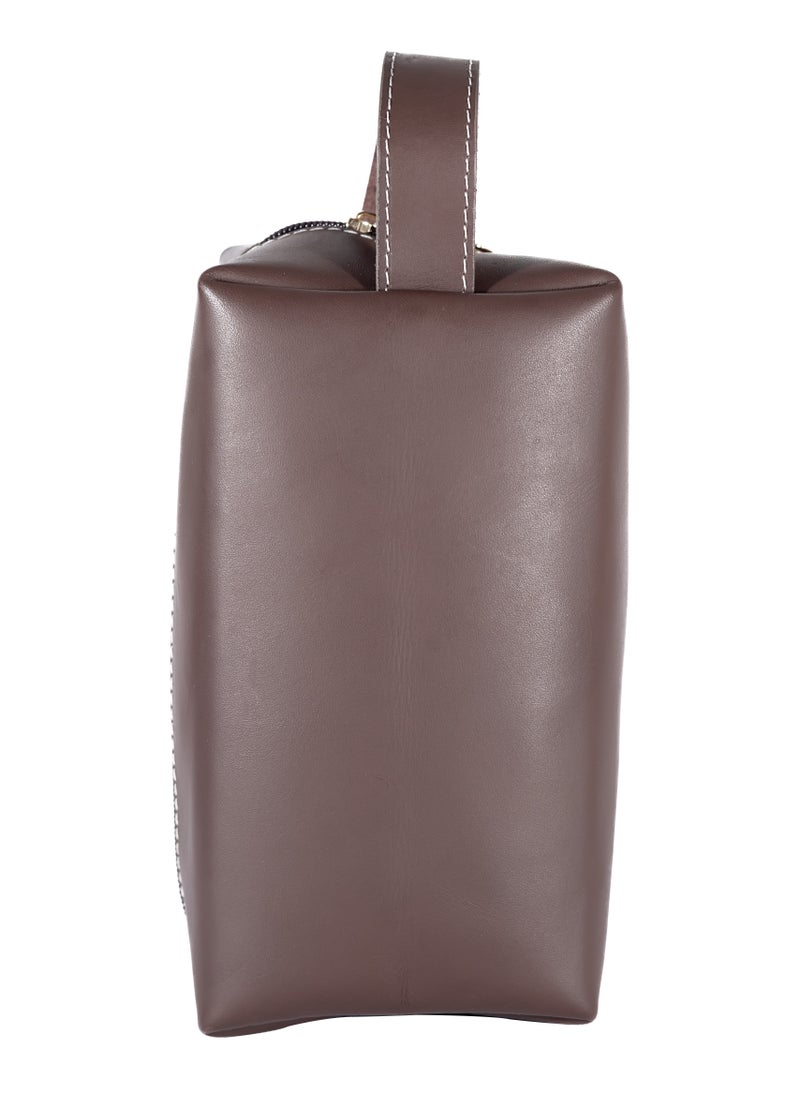 Odra Leather - Men’s Leather Handbag – Premium Brown Everyday Carry by Odra | Handcrafted & Stylish - Image 1