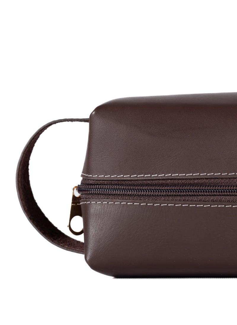 Odra Leather - Men’s Leather Handbag – Premium Brown Everyday Carry by Odra | Handcrafted & Stylish - Image 1