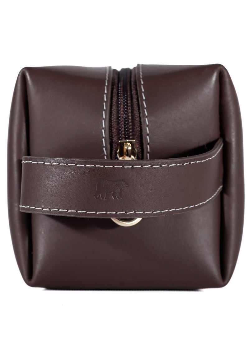 Odra Leather - Men’s Leather Handbag – Premium Brown Everyday Carry by Odra | Handcrafted & Stylish - Image 1