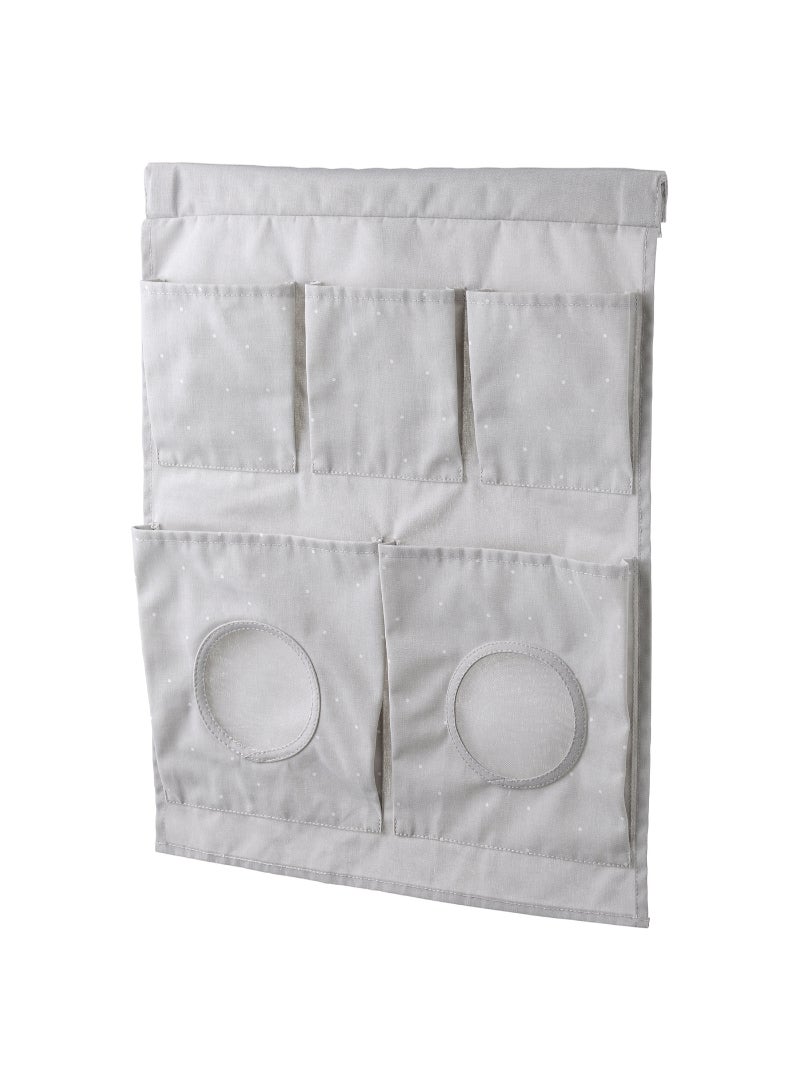 LEN Hanging storage dotted/light grey 45x64 cm