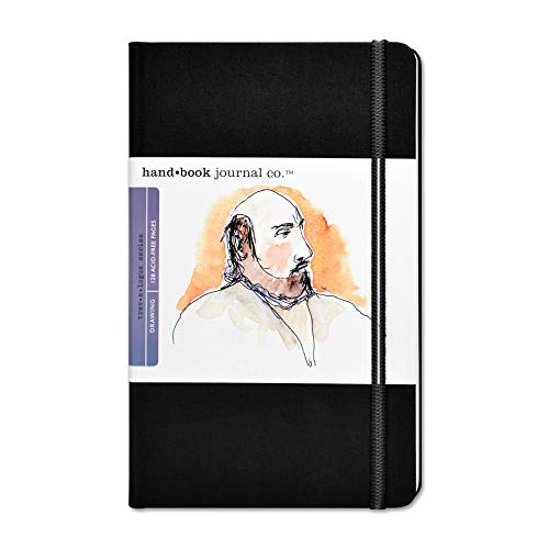 Speedball Global Art Materials 8-1/4-Inch by 5-1/2-Inch Drawing Book, Large Portrait in Ivory Black - Image 1