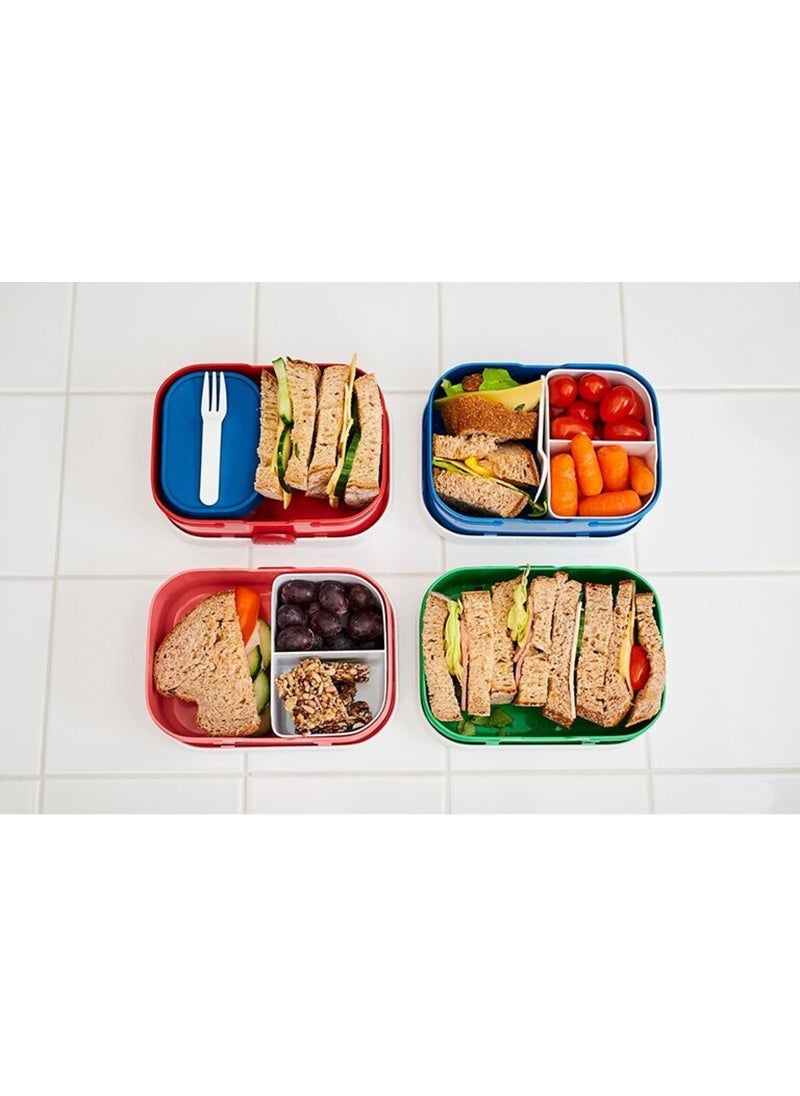 Mepal Lunch Set Campus Nutrition Set with Beverage Bottle (Pop-Up Beverage Bottle and Lunch Box)  - Image 3