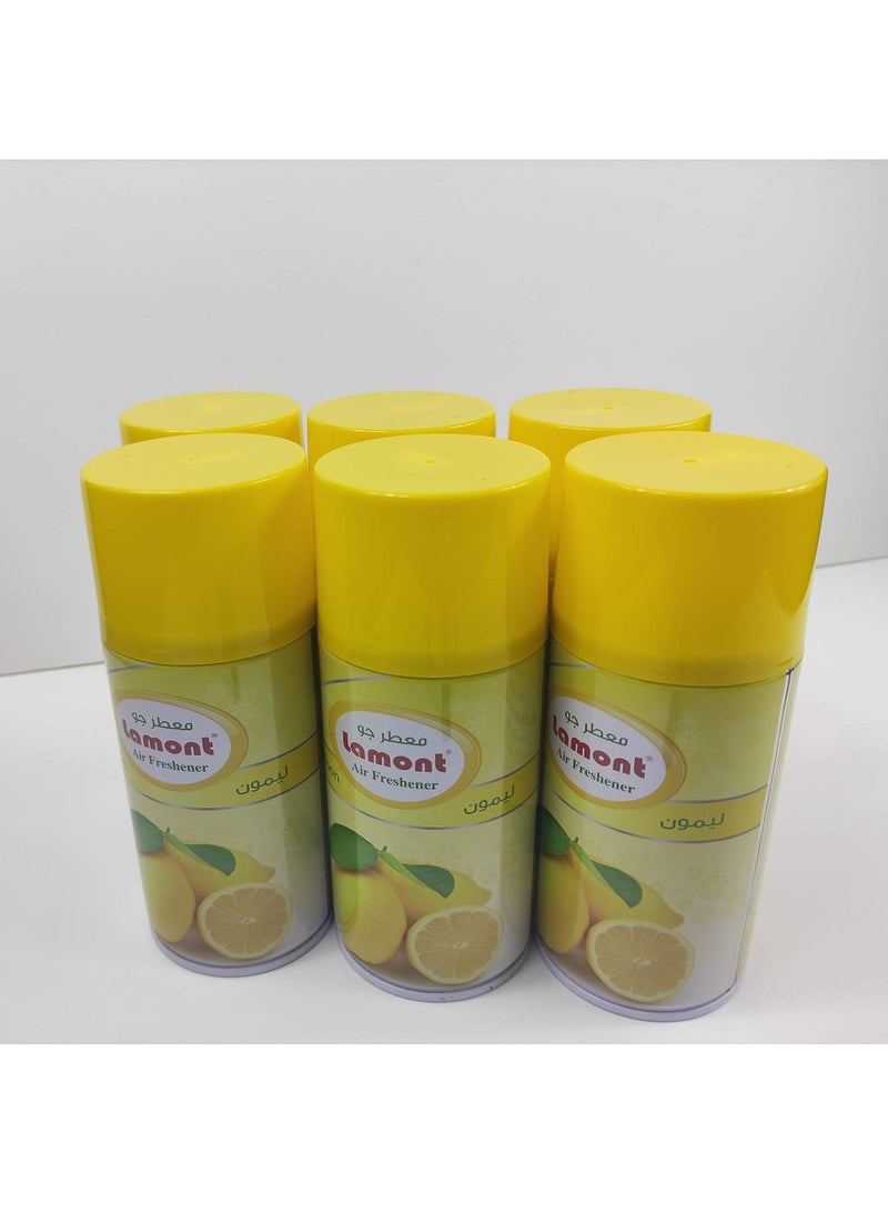 لامونت معطر بخاخ لامونت 6 قطع (ليمون, 300 مل)
