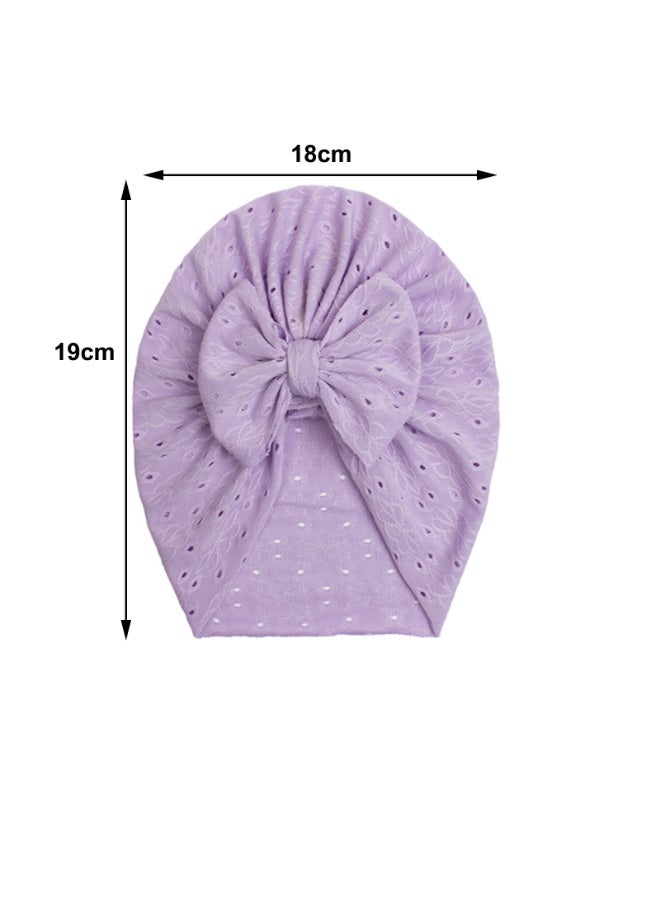 Baby Soft Turban Hats 6 Pieces Infant Hat Girls Boys Knotted Cap Beanies Headband Children Kids Head-Wear Newborn - Image 4