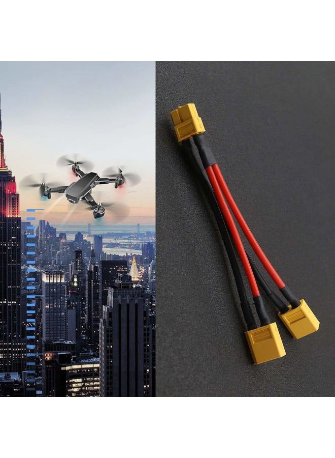 Micro Trader s 2Pcs 1-Female to 2-Male XT30 Parallel Battery Connector, 18cm Length for RC Aircraft Balance Charger - Image 2