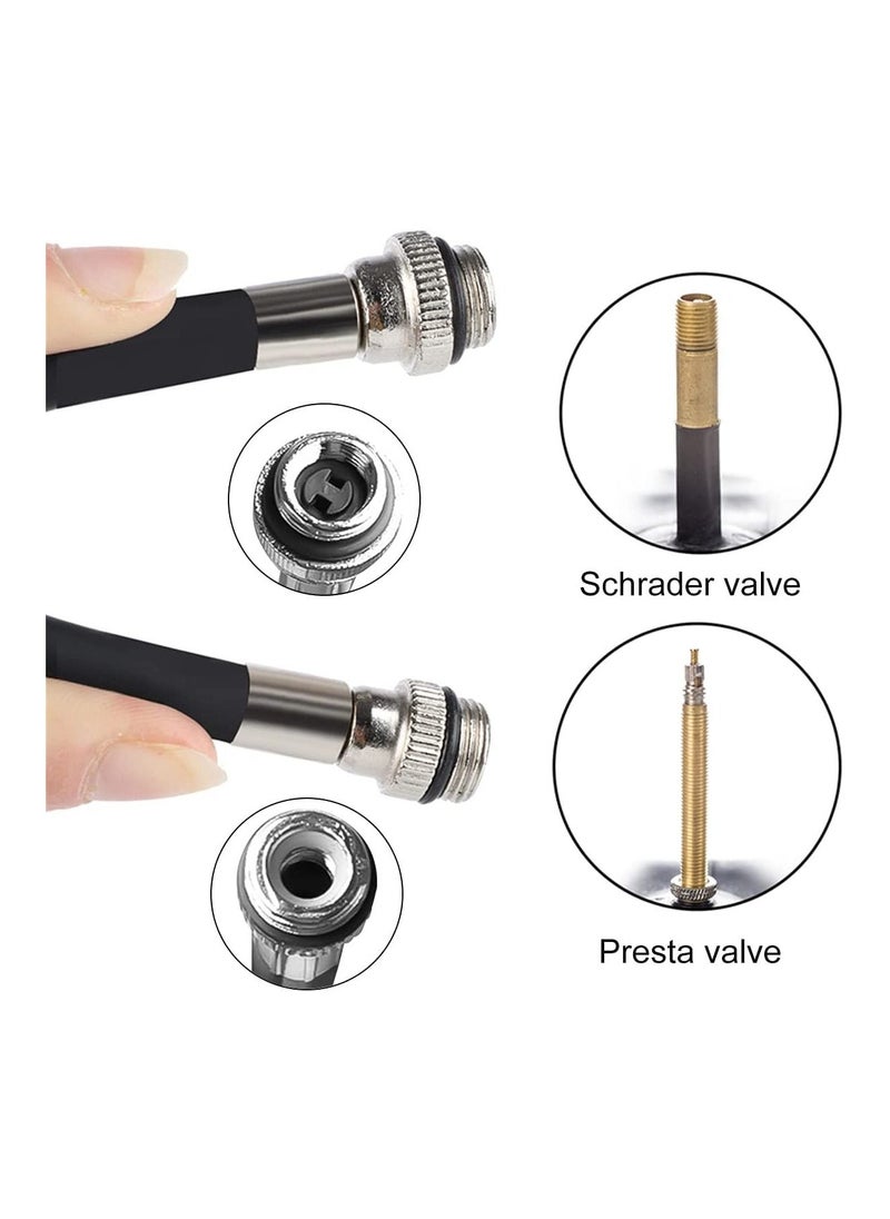 SYOSI Bike Pump with Presta Schrader Valves 100 PSI 80 PSI Bicycle Pump for Electric Bike Tire Mini Pump Handheld Portable Bike Pump  - Image 2