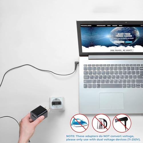 MX Universal Travel Adapter (2 Pin Flat Plug) – Converts USA, Japan, China, Taiwan, Thailand, Europe, Italy, Indonesia & Korea Outlets to India Type D, Travel & Appliance Connector - Image 5