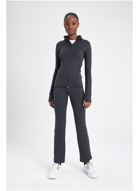 Woman Flare Fit Knitted Trousers