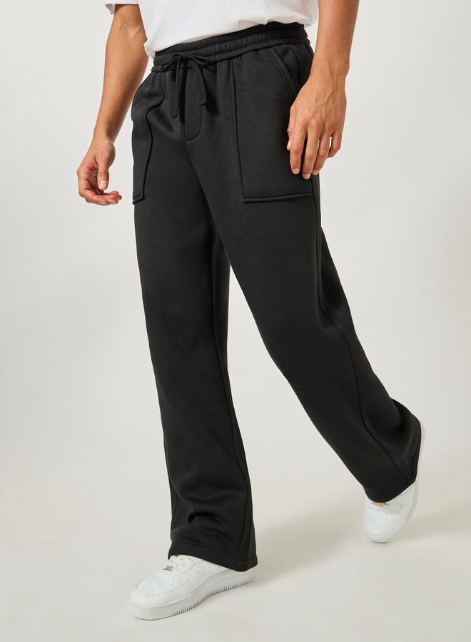 Styli Styli Panel Pocket Detail Oversized Open Hem Joggers  - Image 1