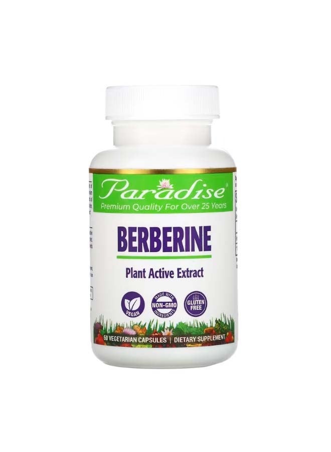 بارادايس هيربس Berberine 60 Vegetarian Capsules - Image 1