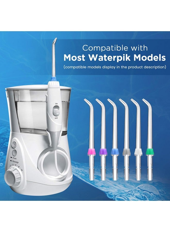 Oralphi for Waterpik Replacement Heads, Replacement Tips for Waterpik Water Flosser, Suitable for Waterpik Accessories Replacement Tips, for JT-100E(6 Classic Jet Tips) - Image 2