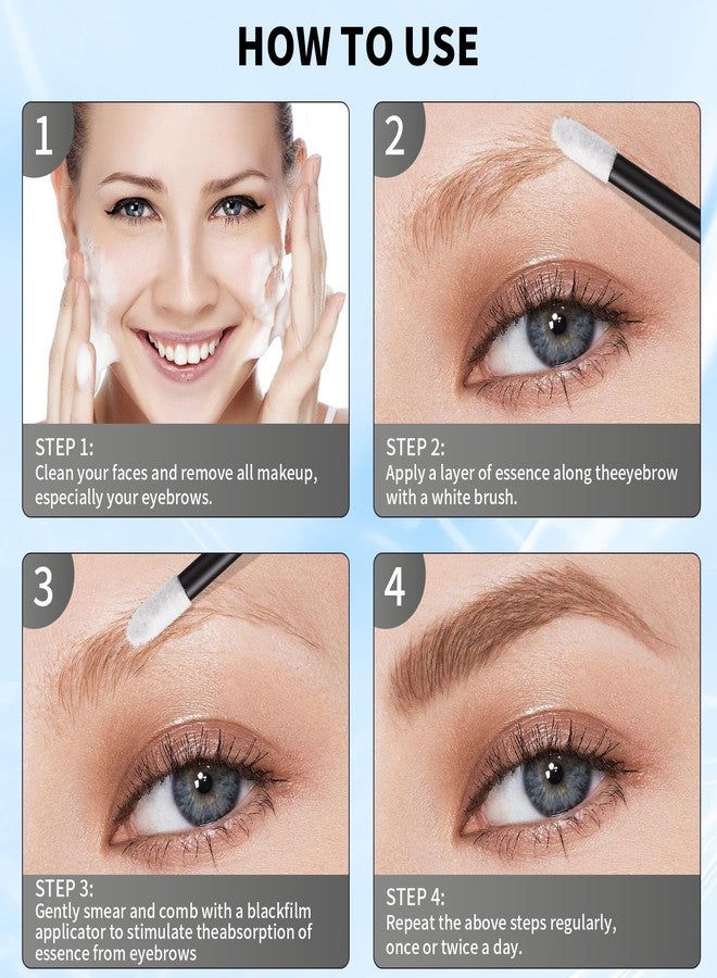 W3W Natural Eyebrow Growth Serum To Grow Brows for Women, Fuller, Thicker, Longer Brows, 3ML Plant Extracts Enhancer, Visible Growth in 4 Weeks, Vegan & Cruelty-Free - Image 5