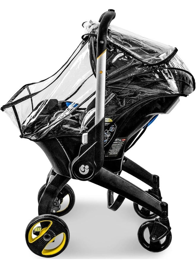 Vaxaape Car Seat Rain Cover, Food Grade EVA, Universal Baby Stroller Accessory for Doona Infant Car Seat Stroller, Waterproof, Windproof Protection, Protect from Dust Snow - Image 4