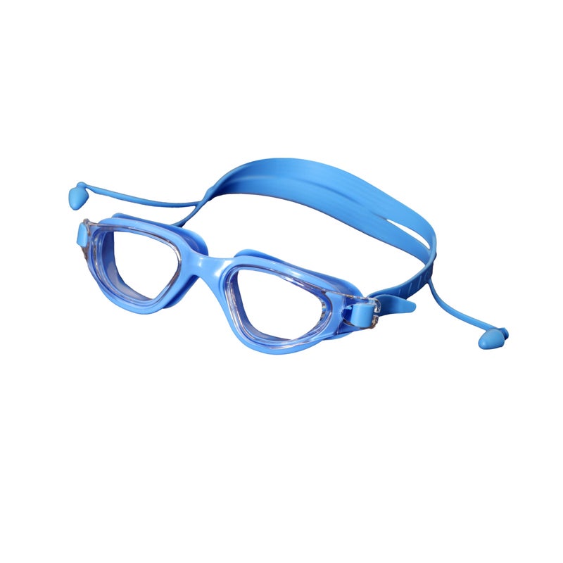 Endless EL1002 Stylish Swimming Goggle with Anti-Fog and UV Protection | Blue | Material : Silicon, Plastic | With Adjustable Strap and Ear Buds | Soft Silicon Gasket for Leak Proof | With Hard Case - Image 1