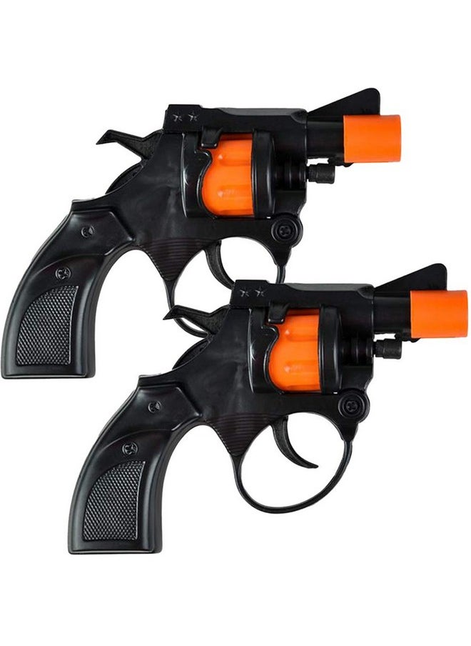 ArtCreativity - Shot Cap Revolver Toy Gun For Kids Set Of 2 Cool Shooter Toys For Boys And Girls Kidsafe Revolver Toy Pistol For Active Fun Great Halloween Accessory For Children 4 5 6 7+ - Image 1