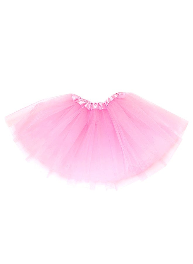 HOME-MART Girls Tutu Skirt 3 Layered Dance Dress Tutu Skirts for 2-8 Years Kids,Ruffle Tiered Ballet Clubwear for Performances,Parties,Playtime Pink - Image 1