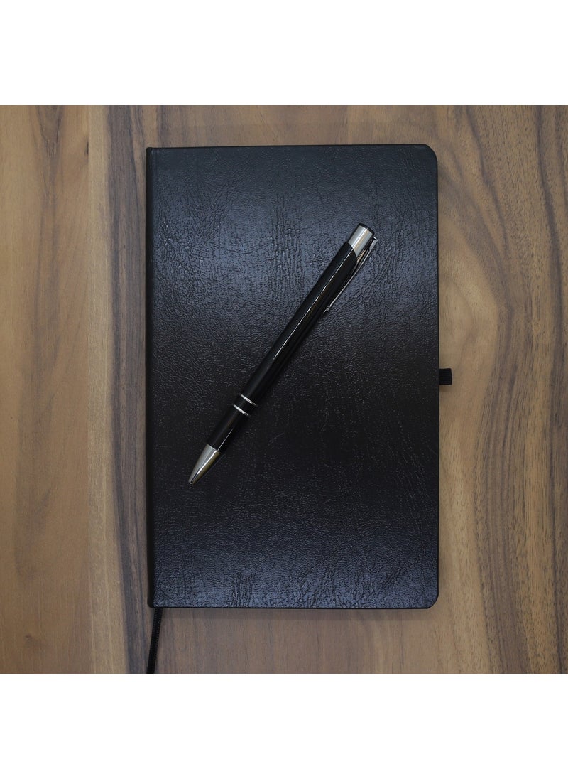 Ada Lazer Personalized Leather Undated Agenda and Pen Set  - Image 4