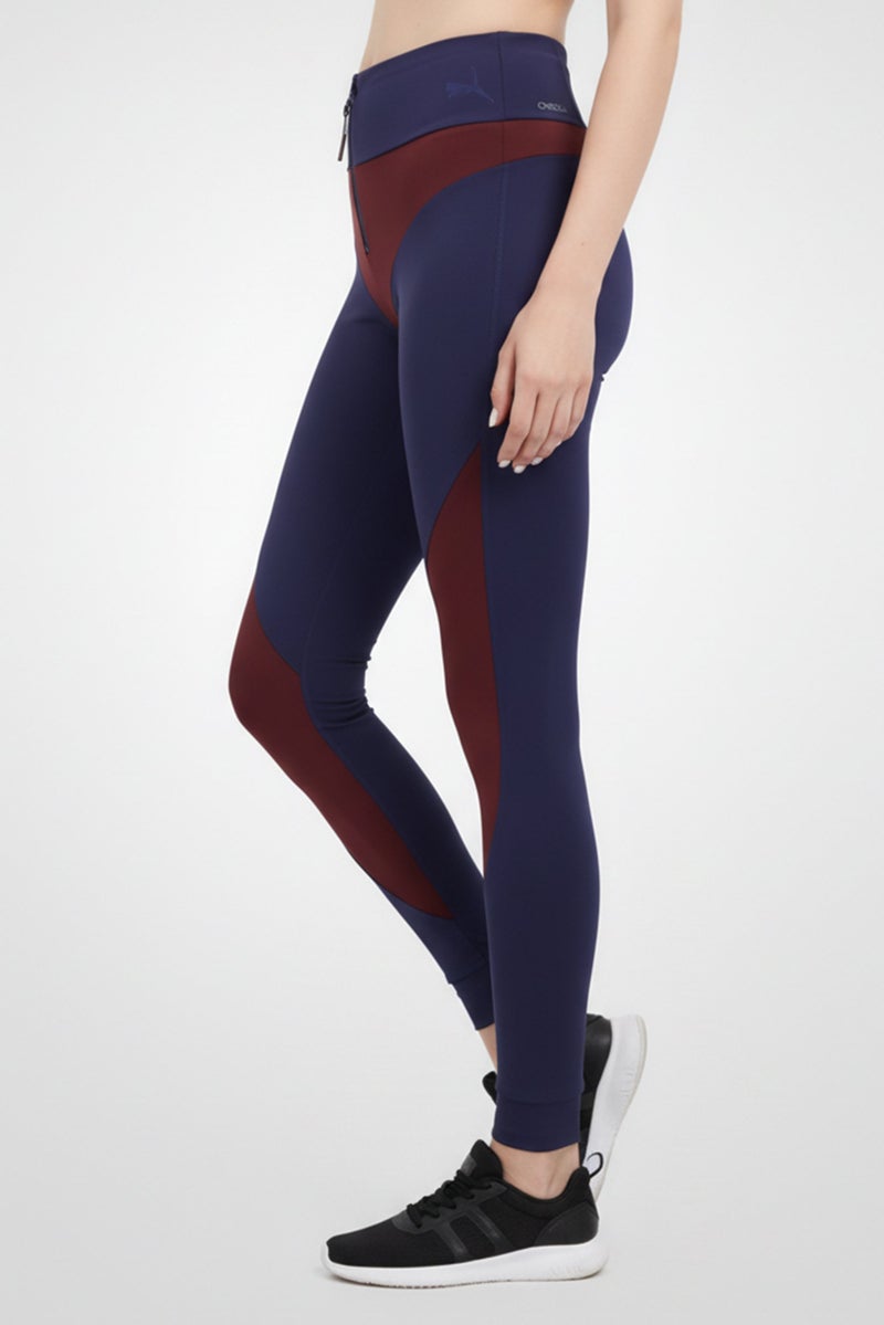 PUMA Women Sportswear Fit Training Leggings, Navy - Image 2