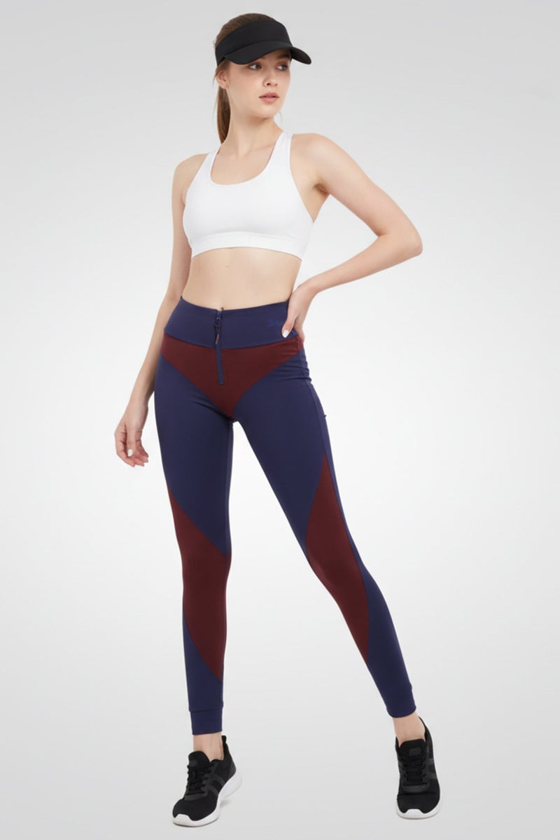 PUMA Women Sportswear Fit Training Leggings, Navy - Image 1