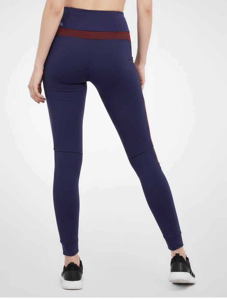 PUMA Women Sportswear Fit Training Leggings, Navy - Image 3