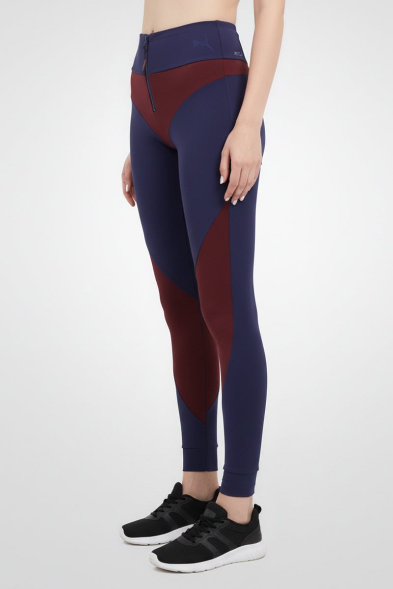 PUMA Women Sportswear Fit Training Leggings, Navy - Image 4