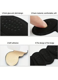 Goolsky 1/5pairs Heel Stickers, Anti-heel Non-slip And Anti-wear Foot Stickers, Half-size Pads For High Heels, Large Size For Women's Shoes, Small Size For Shoe Size Adjustment 10cm*4cm/3.94in*1.57in  - Image 2