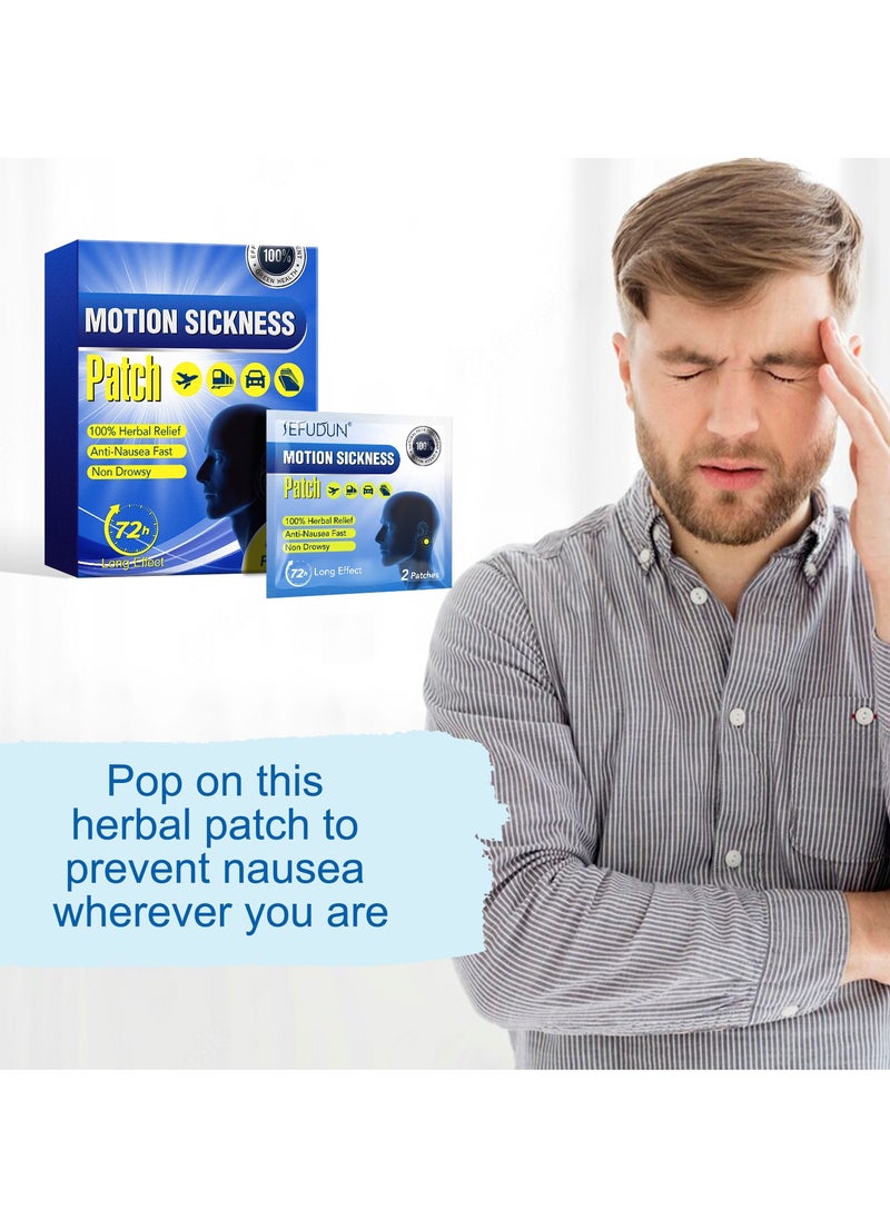 Sefudun - 40 Pcs Motion Sickness Patch for Travel Essentials to Relieve Tinnitus and Motion Sickness - Image 1