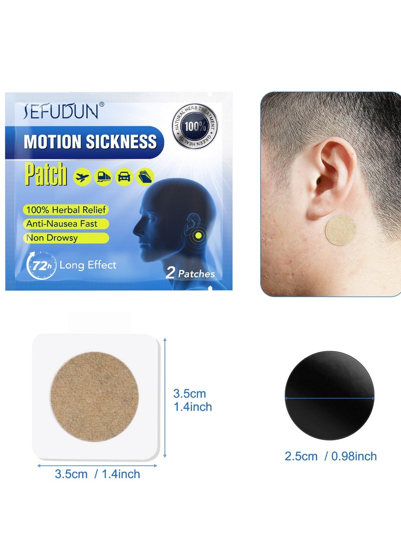 Sefudun - 40 Pcs Motion Sickness Patch for Travel Essentials to Relieve Tinnitus and Motion Sickness - Image 1