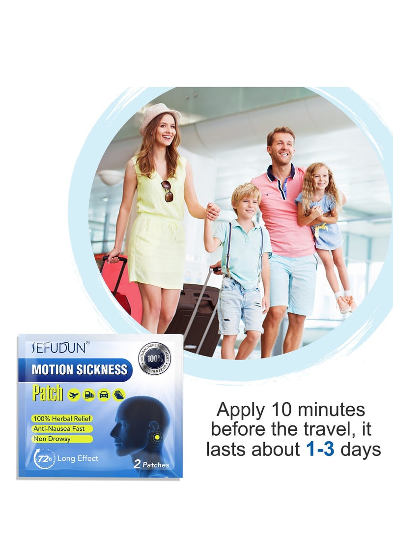 Sefudun - 40 Pcs Motion Sickness Patch for Travel Essentials to Relieve Tinnitus and Motion Sickness - Image 1
