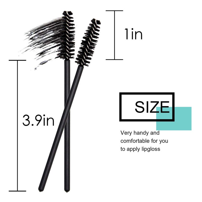 Obinhere 300 Pcs Disposable Mascara Wand Eyelash Brush for EyeLash Extension Supplies - Image 3