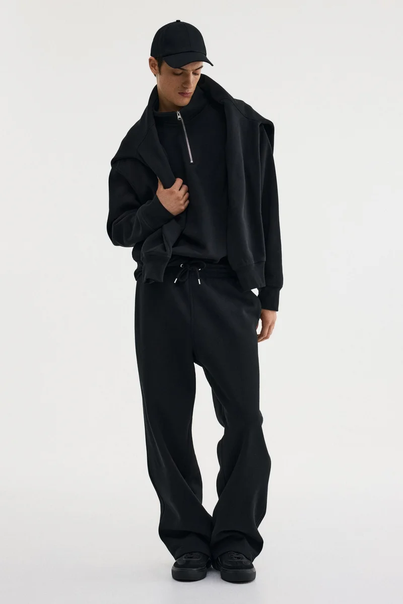 اتش اند ام بنطلون سميك بقصّة فضفاضة