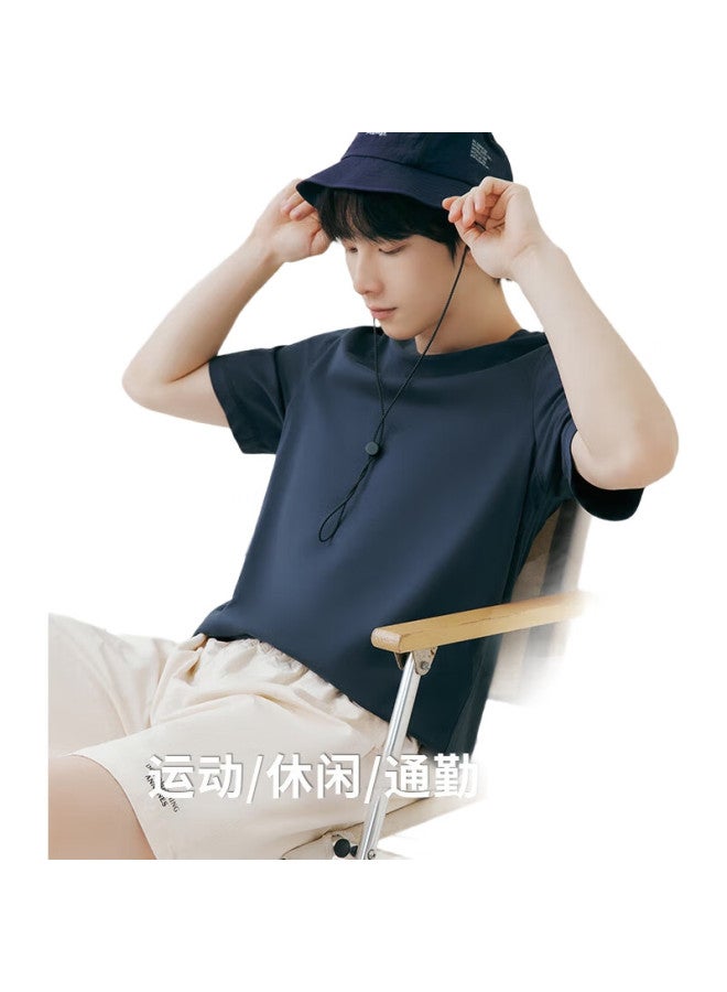 THREEGUN Sanqiang [Pure Cotton Breathable] Men'S T-Shirt, Round Neck Short Sleeve Top, Versatile Casual Men'S Undershirt - Image 3