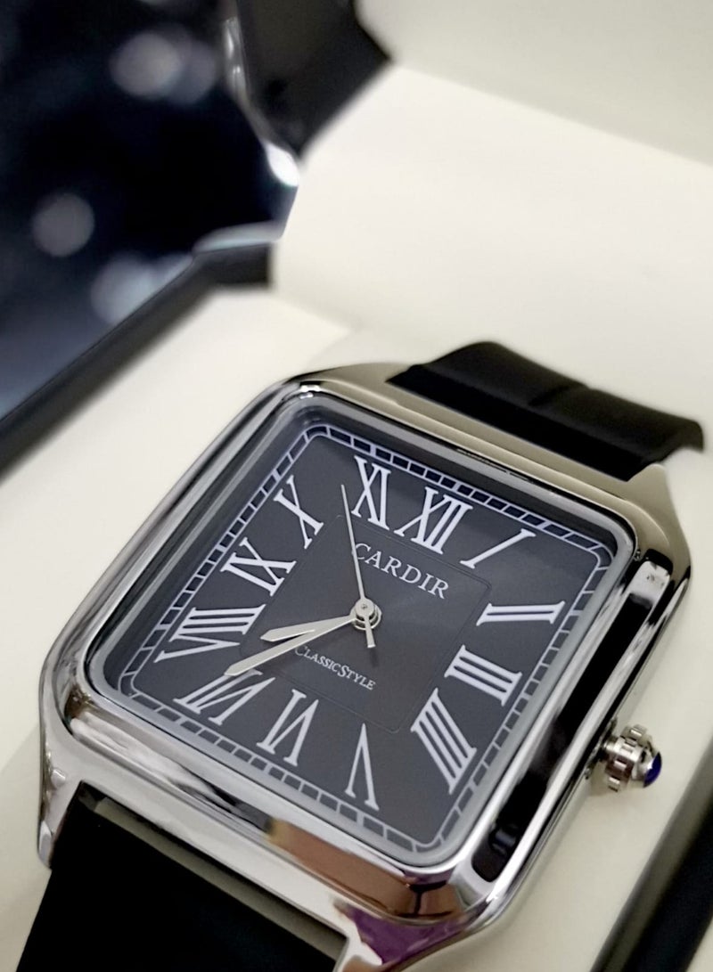 CARDIR Modern Carder watch with a rubber strap and a transparent dial with a modern design of Latin letters - Image 2