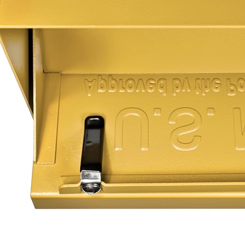Mail Boss 7583 Mail Manager Curbside Locking Security Mailbox, Marigold - Image 3
