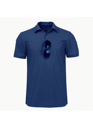 Generic - Special Forces Tactical Polo Shirt Short Sleeve Blue lapel - Image 1