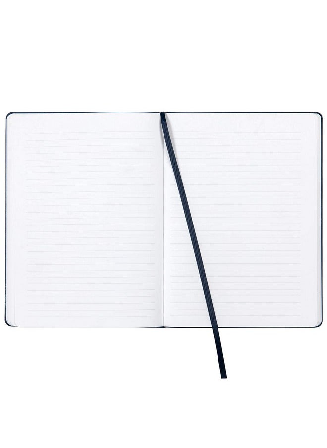 C.R. Gibson C.R. Gibson Large Navy Blue Leather Journal Notebook, 7.5'' W x 10.25'' L, 192 Pages  - Image 2