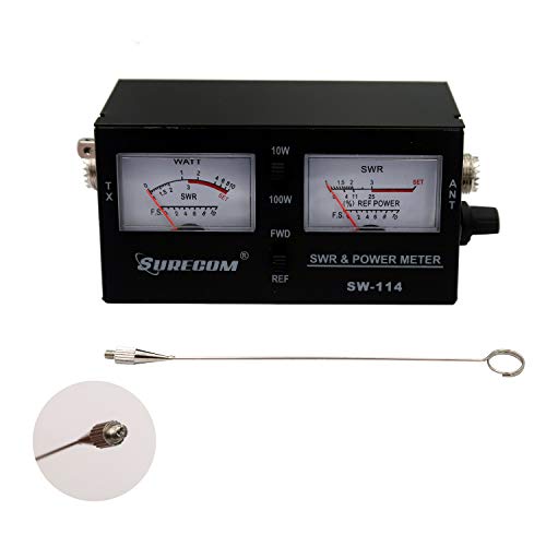 Mcbazel Surecom SW-114 SWR RF Field Strength Test Meter with SO-239 UHF Connector for CB Operation - Image 2