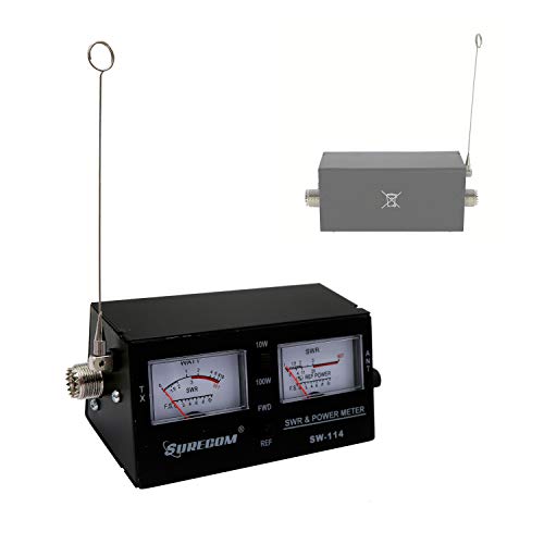 Mcbazel Surecom SW-114 SWR RF Field Strength Test Meter with SO-239 UHF Connector for CB Operation - Image 1