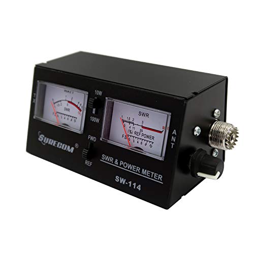 Mcbazel Surecom SW-114 SWR RF Field Strength Test Meter with SO-239 UHF Connector for CB Operation - Image 3