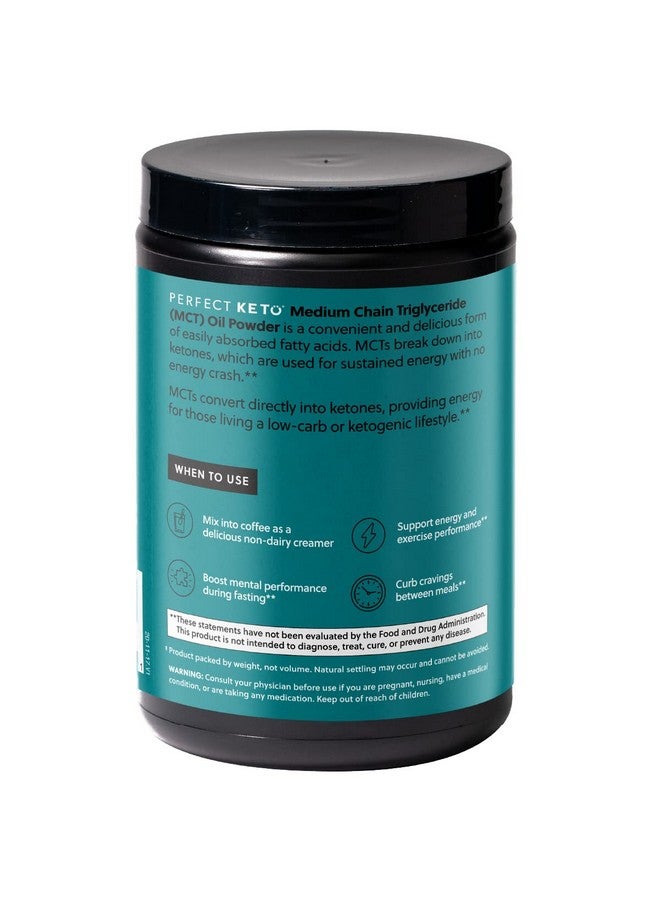 Perfect Keto 7g MCT Oil Powder, Medium Chain Triglycerides Supplement, Non Dairy Coffee Creamer for Keto Diet, Ketogenic MCT Oil Mix for Coffee, Smoothie, Protein Shakes and Tea, Vanilla, 30 Servings - Image 2