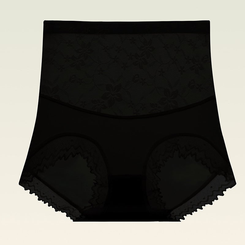 New High Waist Ladies Briefs Beautiful Body Lace Breathable Comfortable High Elastic Seamless Cotton Crotch Underwear Naked Feeling - Image 1