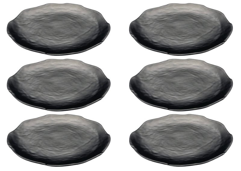 ZIDO Pack of 6 Multipurpose Dahi Bhalla Plate/Chaat Plate/Snacks Plate/Appetizer Plate/Dessert Plate for Serving All Type of Chat, Dessert and Snacks etc. - Image 2