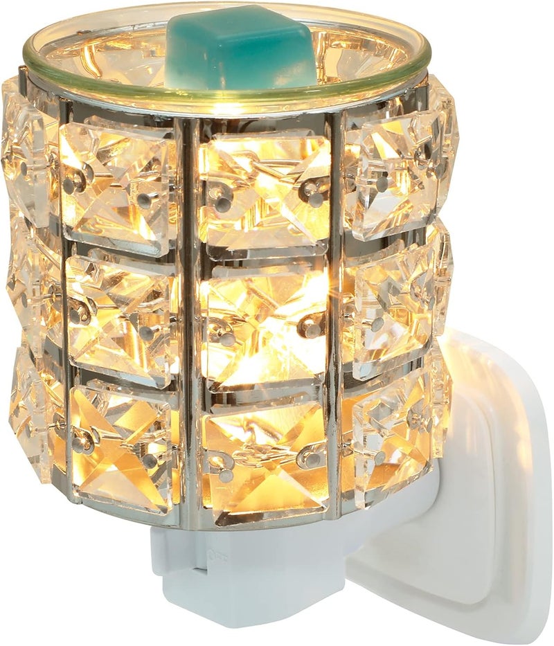 DRQ Plug in Wax Warmer- Crystal Pluggable Fragrance Warmer for Warming Scented Candles or Wax Melts,Electric Oil Burner Wax Melt for Home, Kitchen, Living Room, Bedroom, SPA - Image 1