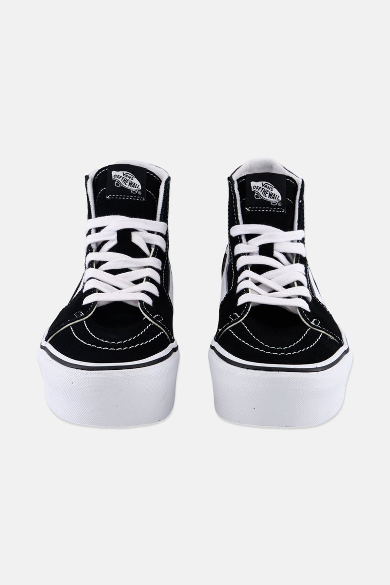 VANS أحذية التزلج للرجال سكيت هاي بتصميم مائل، أسود - Image 3