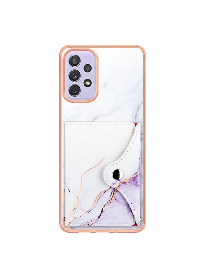 إيروريكس جراب لهاتف Samsung Galaxy A52 5G / 4G بنمط رخامي مع فتحة بطاقة IMD - Image 3