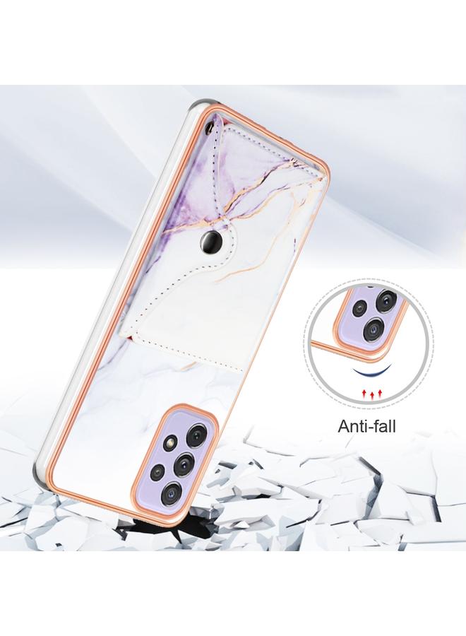 إيروريكس جراب لهاتف Samsung Galaxy A52 5G / 4G بنمط رخامي مع فتحة بطاقة IMD - Image 2